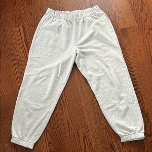Hollister Gray Jogger Sweatpants with Elastic Waistband